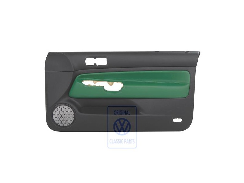 Original VW Door Panel Trim (Leather) Green - 1J3867012EDLLE