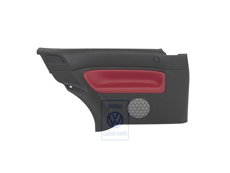 Original VW Side Panel Trim (Leather) Red - 1J3867043CCLLD