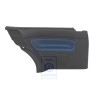 Original VW Side Panel Trim (Leather) Black/Jazz Blue - 1J3867043CMHSE