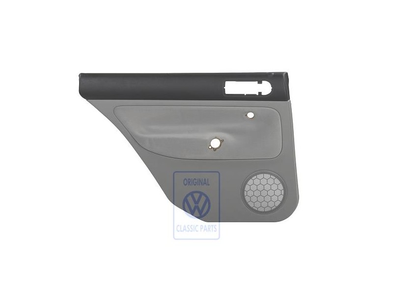 Original VW Side Panel Trim (Leather) Black/Light Beige - 1J3867044AQFWZ