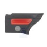 Original VW Side Panel Trim (Leather) Black/Tropical Orange - 1J3867044AQGEB