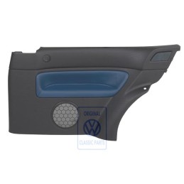 Original VW Side Panel Trim (Leather) Black/Orbitblue - 1J3867044AQGEC