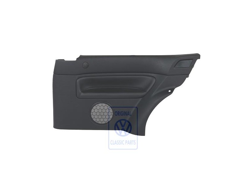 Original VW Side Panel Trim (Leather) Black/Black - 1J3867044AQGEN