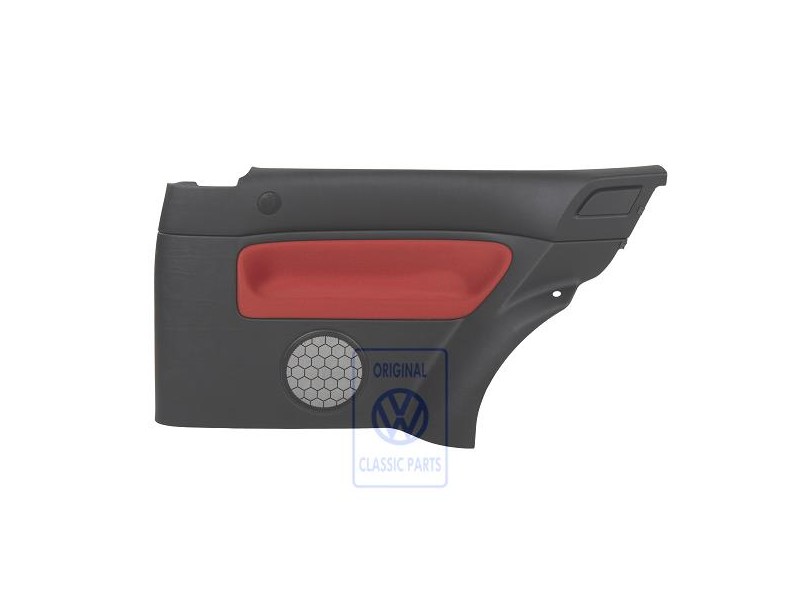 Original VW Side Trim (Fabric) Black/Tropical Orange - 1J3867044CGGHF