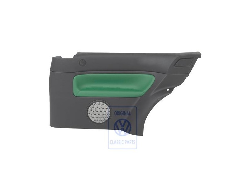 Original VW Side Trim (Fabric) Black/Green - 1J3867044CGGHG