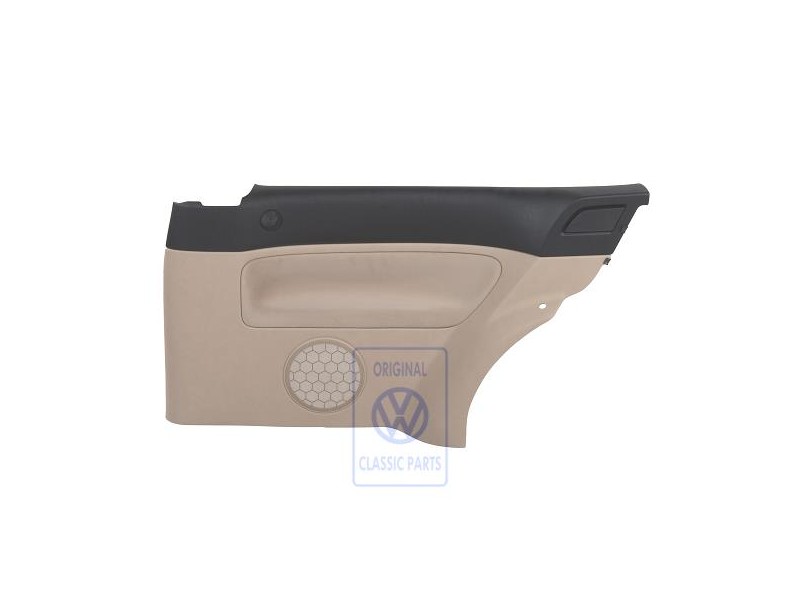 Original VW Side Trim (Fabric) Black/Light Beige - 1J3867044CJFWW
