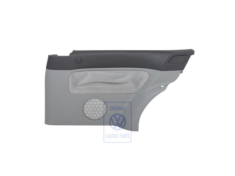 Original VW Side Trim (Fabric) Black/Flannel Grey - 1J3867044CJHRY