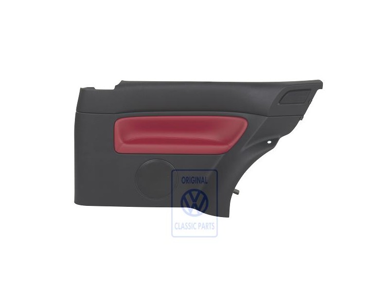 Original VW Side Panel Trim (Leather) Red - 1J3867044CMLLD