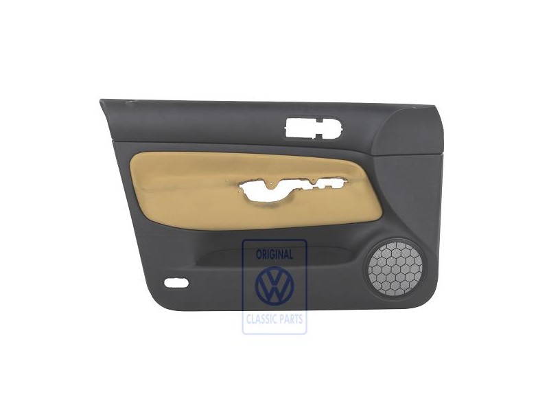 Original VW Door Panel Trim (Cloth) Black/Yellow - 1J4867011CKGRE