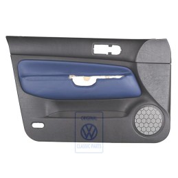 Original VW Door Panel Trim Leather Black/Orbitblue - 1J4867011DFGEC