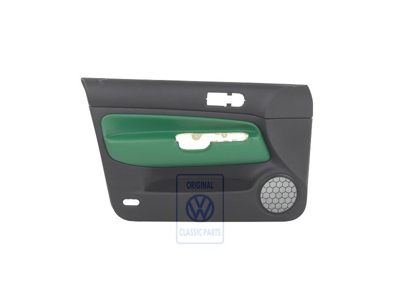 Original VW Door Panel Trim (Leather) Green - 1J4867011FDLLE