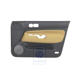 Original VW Door Panel Trim (Cloth) Black/Yellow - 1J4867012CKGRE