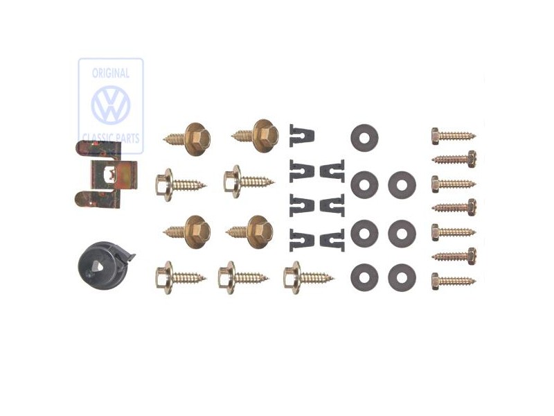 Original VW Attachment Parts For One Fender - 3A0898051