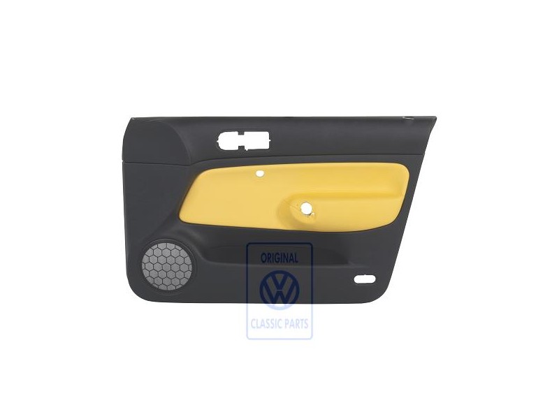 Original VW Door Panel Trim (Leather) Yellow - 1J4867012EKHUV