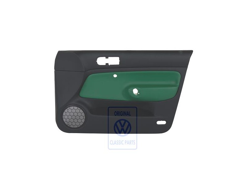 Original VW Door Panel Trim (Leather) Green - 1J4867012EKLLE