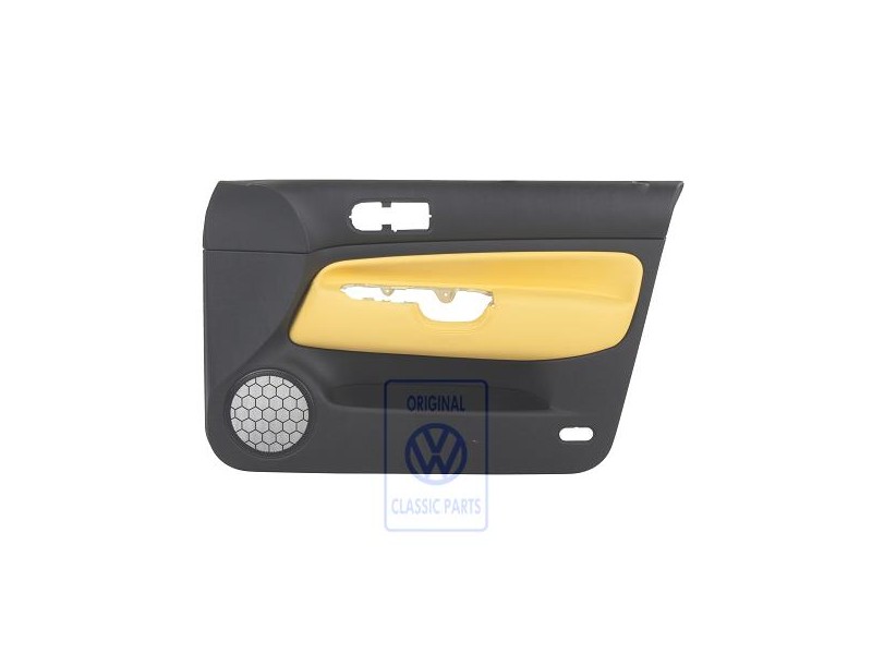 Original VW Door Panel Trim (Leather) Yellow - 1J4867012ELHUV