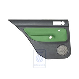 Original VW Door Panel Trim (Cloth) Black/Green - 1J6867211ADGHG