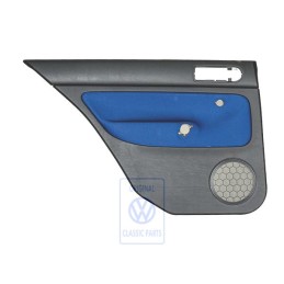 Original VW Door Panel Trim (Cloth) Black/Blue - 1J6867211ADHYX