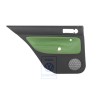 Original VW Door Panel Trim (Leather) Black/Cosmic Green - 1J6867211AHGED