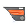 Original VW Door Panel Trim (Leather) Black/Tropical Orange - 1J6867211ATGEB