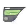 Original VW Door Panel Trim (Leather) Black/Cosmic Green - 1J6867212ATGED