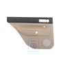 Original VW Door Panel Trim (Leather) Black/Light Beige - 1J9867211AAFWZ