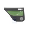 Original VW Door Panel Trim (Leather) Black/Cosmic Green - 1J9867211AAGED