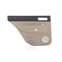 Original VW Door Panel Trim (Leather) Black/Light Beige - 1J9867211ALFWZ