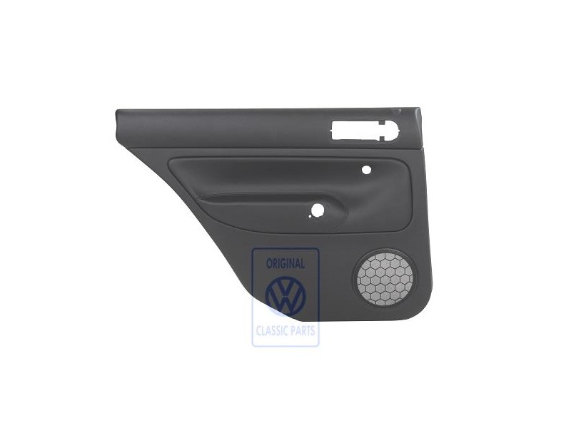 Original VW Door Panel Trim (Leather) Black/Black - 1J9867211ALGEN