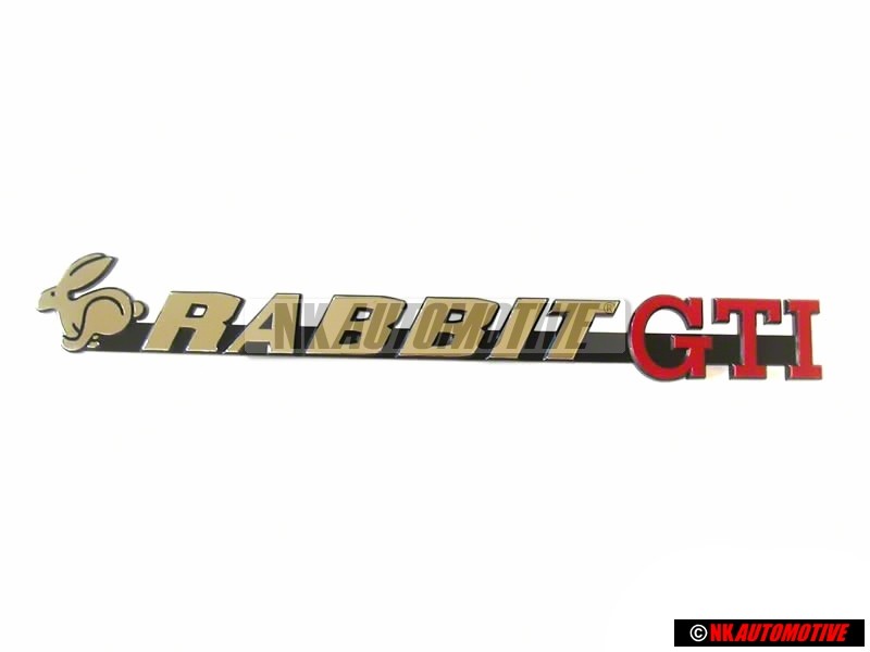 VW Classic Parts Rabbit Gti Rear Boot Badge - 171853687AL GX2