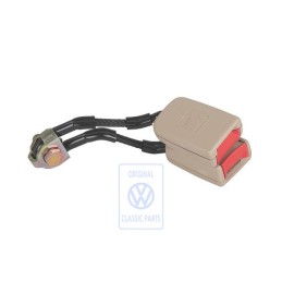 Original VW Double Belt Latch Light Beige/Fire Red - 1J0857488B FCR