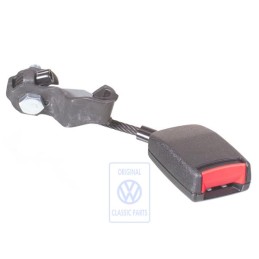 Original VW Belt Latch Satin Black/Fire Red - 1J0857495B FCN