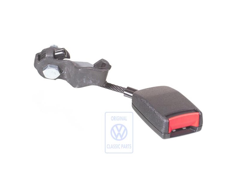 Original VW Belt Latch Satin Black/Fire Red - 1J0857495B FCN