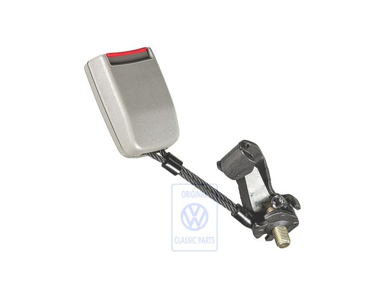 Original VW Belt Latch Flannel Grey/Fire Red - 1J0857495B FCP