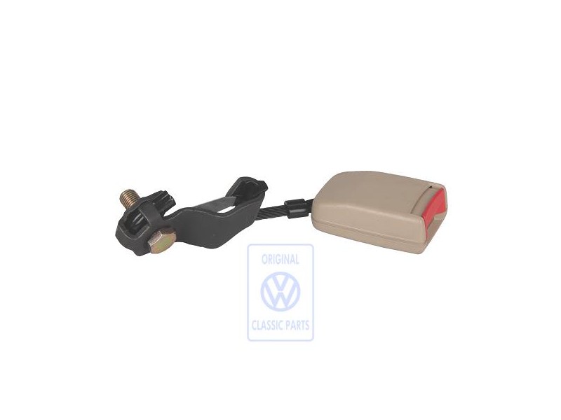 Original VW Belt Latch Light Beige/Fire Red - 1J0857495B FCR