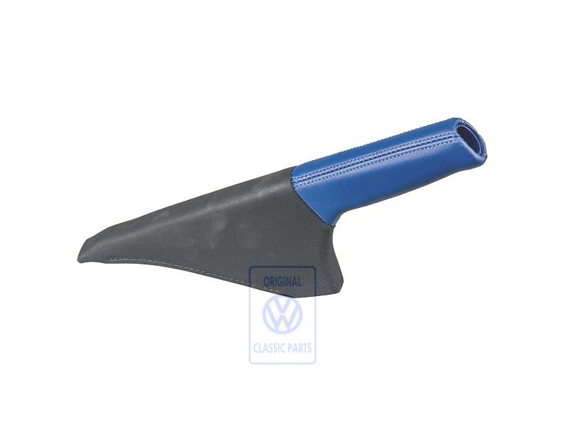 Original VW Brake Lever Trim (Leather) Jazz Blue - 1J0711461E HCJ