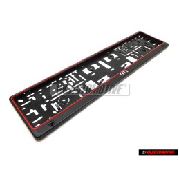 VW Classic Parts GTI 16V G60 License Number Plate Holder Frame Surround