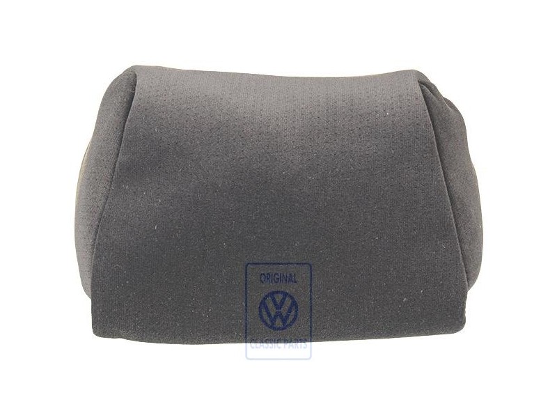 Original VW Head Restraint Cover Cloth Black - 1J0881921A 6EL