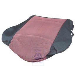 Original VW Seat Covering Fabric Red/Black - 1J0881405F KMA