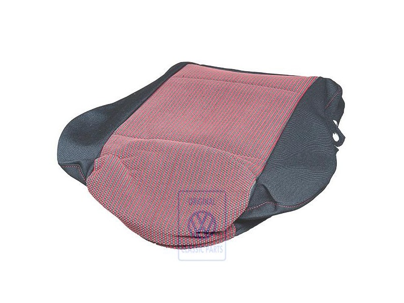 Original VW Seat Covering Fabric Red/Black - 1J0881405F KMA