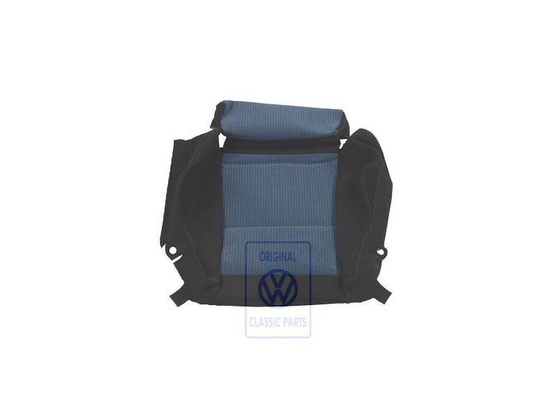 Original VW Seat Covering Fabric Blue/Black - 1J0881405P KMD