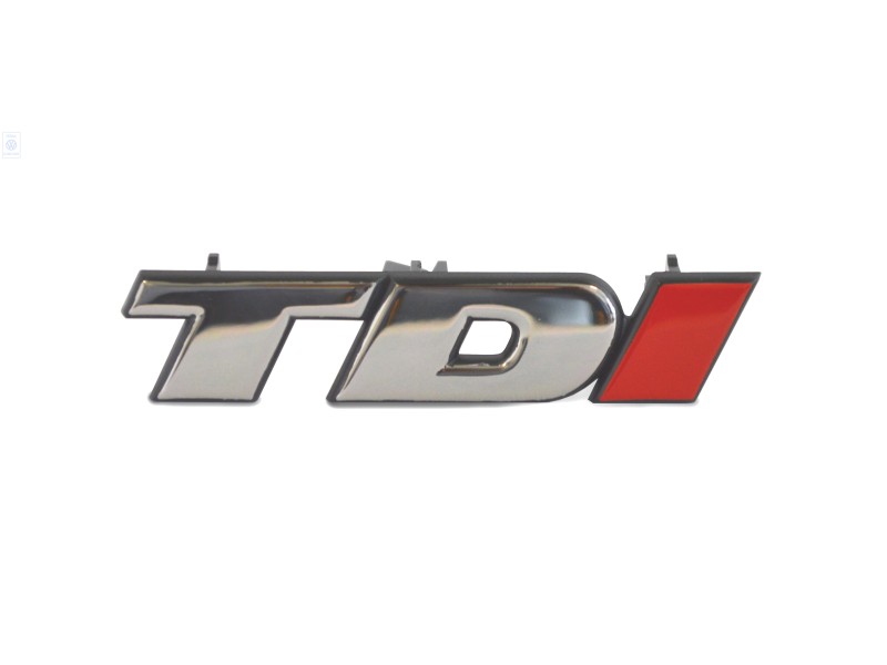 Original VW Inscription Chrome/Chrome/Red - 7D0853679C EQW