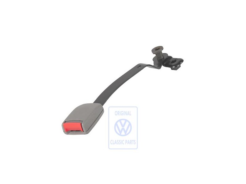 Original VW Belt Latch Flannel Grey/Fire Red - 1J3858472B FCP