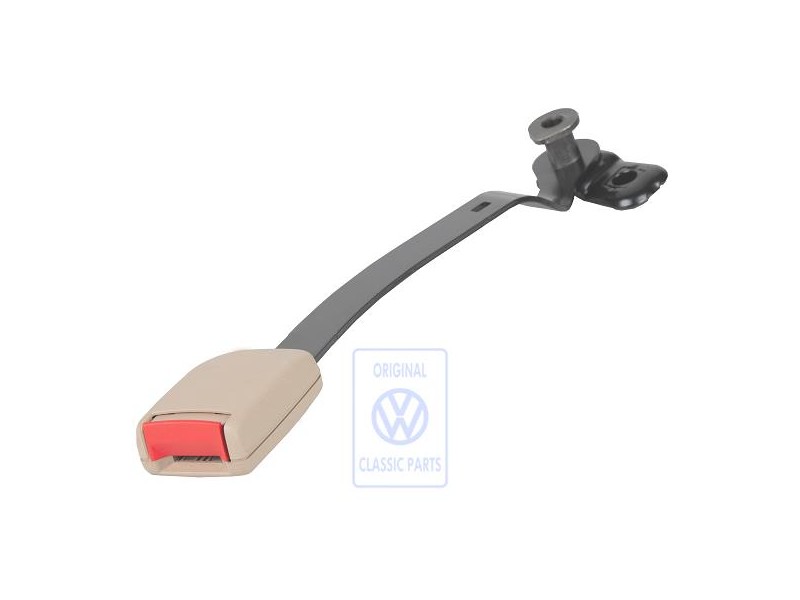 Original VW Belt Latch Light Beige/Fire Red - 1J3858472B FCR