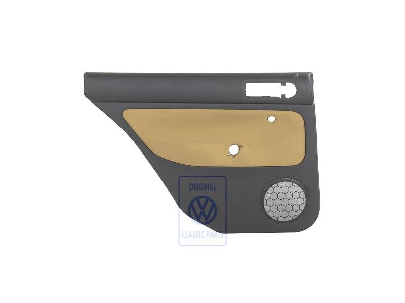Original VW Door Panel Trim (Cloth) Black/Yellow - 1J9867211Q GRE