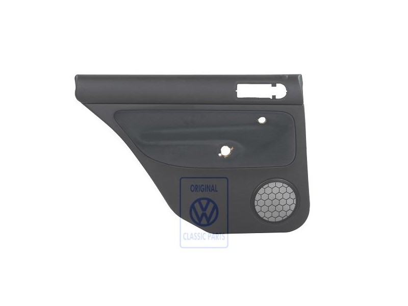 Original VW Door Panel Trim (Cloth) Black/Black - 1J9867211S EWL