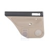 Original VW Door Panel Trim (Cloth) Black/Light Beige - 1J9867211S FWW