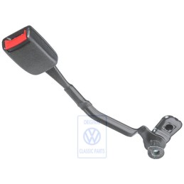 Original VW Belt Latch Satin Black/Fire Red - 1J3858471 FCN
