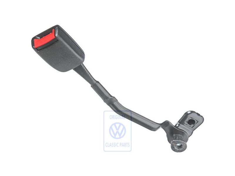 Original VW Belt Latch Satin Black/Fire Red - 1J3858471 FCN