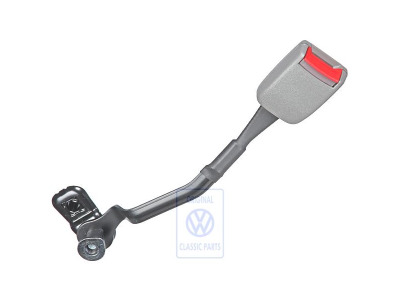 Original VW Belt Latch Flannel Grey/Fire Red - 1J3858472 FCP